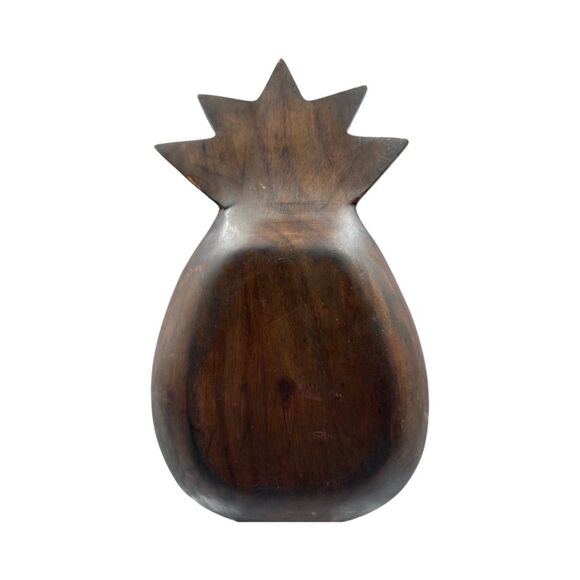 Monkey Wood Pineapple with green enamel accent - Picture 7 of 7